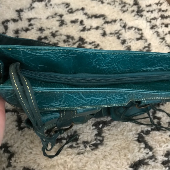 Candie's Dark Green/Teal Tote - Picture 11 of 14